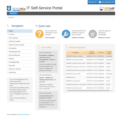 Self-service Portal