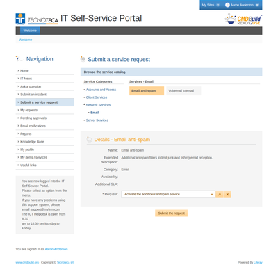 Self-service Portal