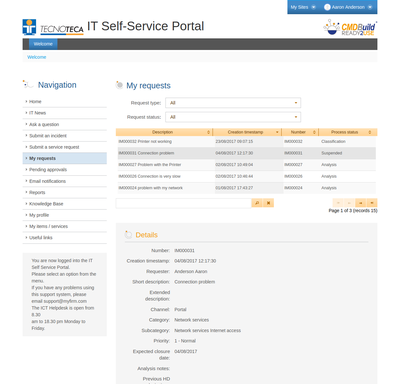 Portale self-service